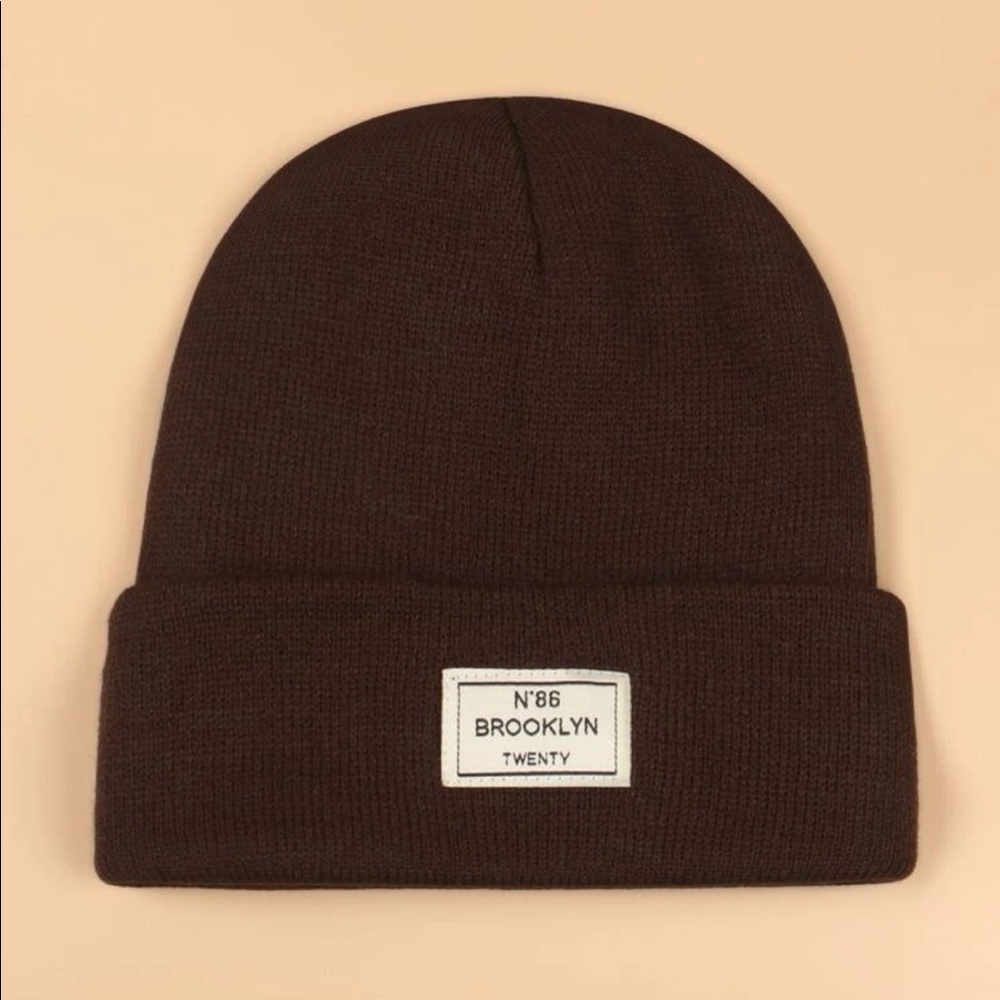 Chocolate Brown Brooklyn Twenty Beanie OS New